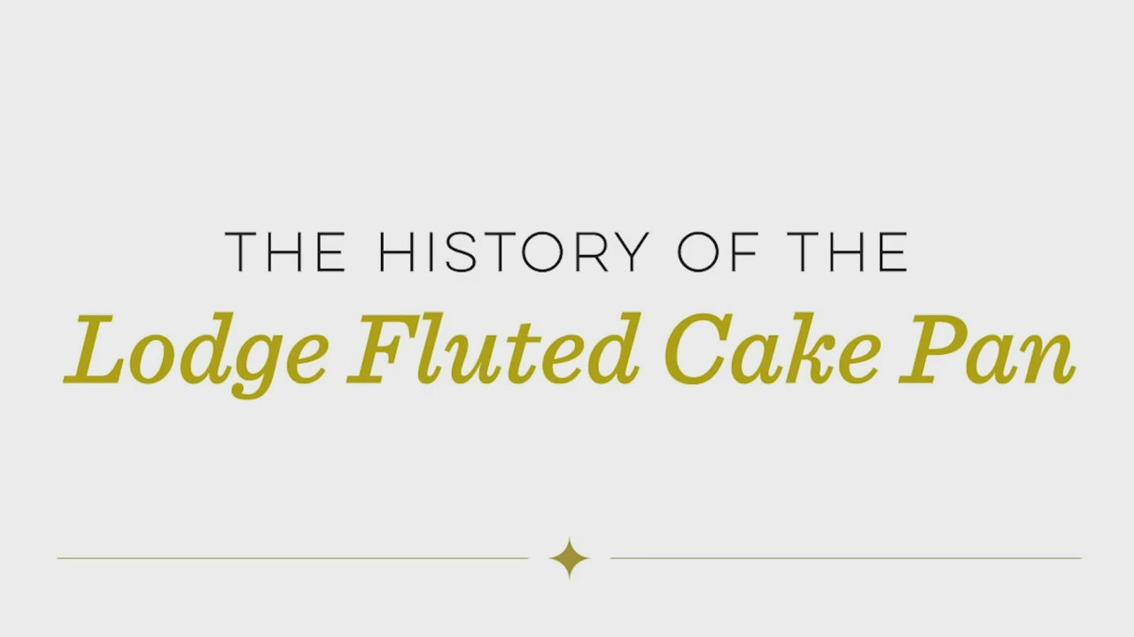 Load video: The New Lodge Fluted Cake Pan Lodge Cast Iron