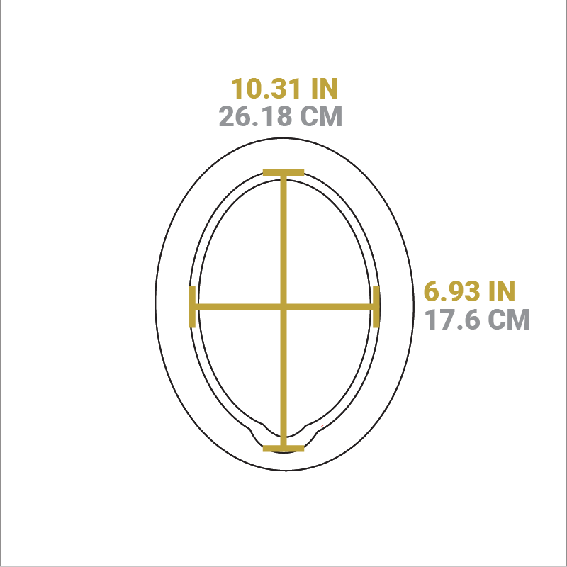 Color Oval Wood Underliners