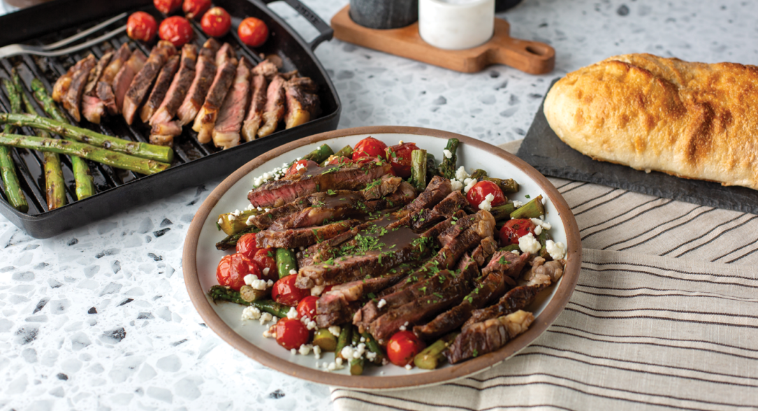 Grilled Ribeyes & Summer Veggies