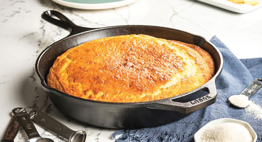 Freshly baked cornbread