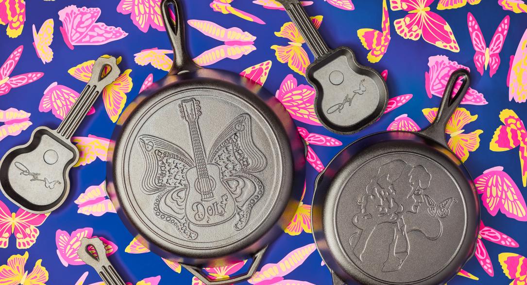Official image for Lodge Cast Iron partnered with Dolly Parton on a limited-edition collection