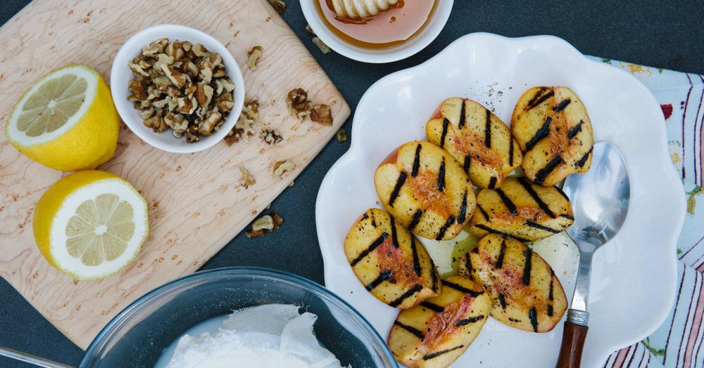 Grilled Peaches With Ricotta