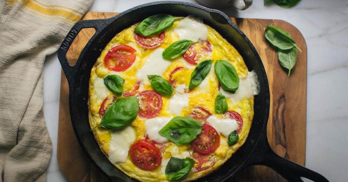 Tomato Basil Caprese Frittata