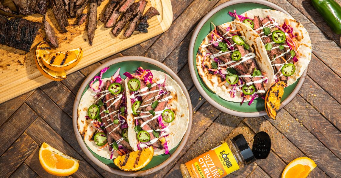 Sizzling Citrus Skirt Steak Tacos