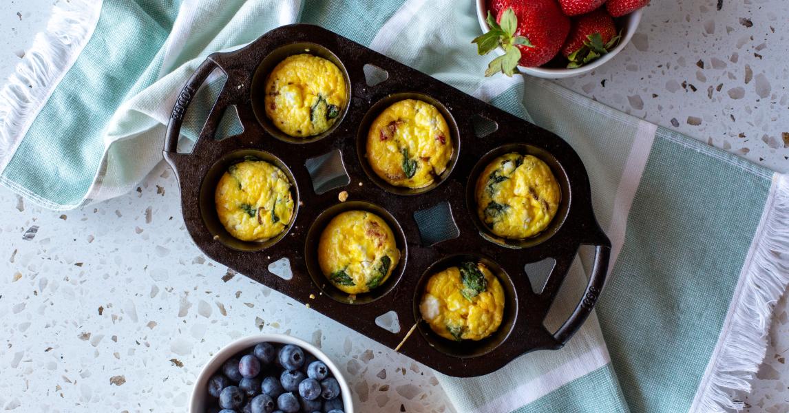 Mini Goat Cheese Frittatas
