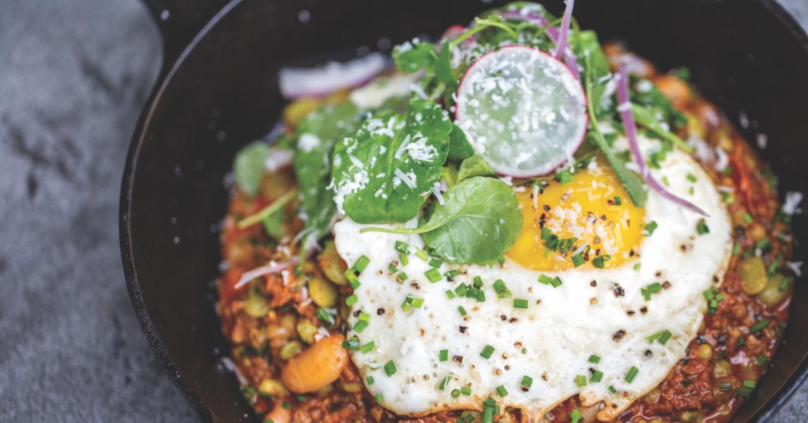Oscar Diaz’s Butter Beans and Field Peas with Longaniza
