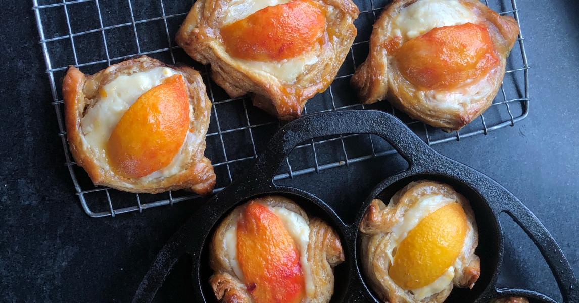Peaches and Cream Danish