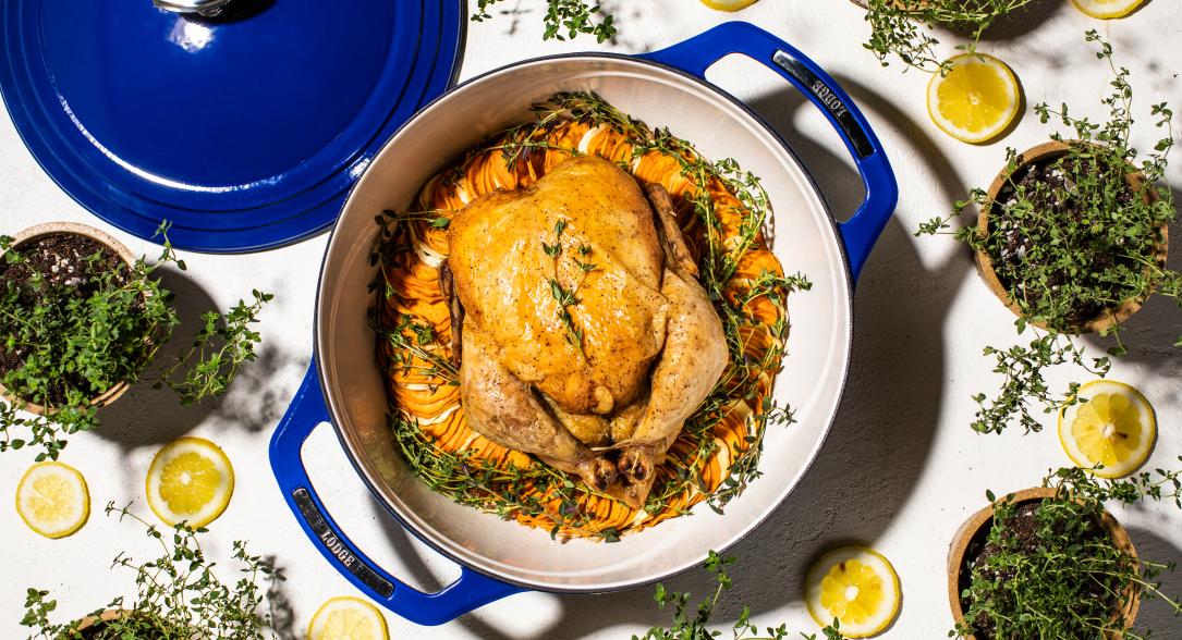Veggie Nested Roast Chicken