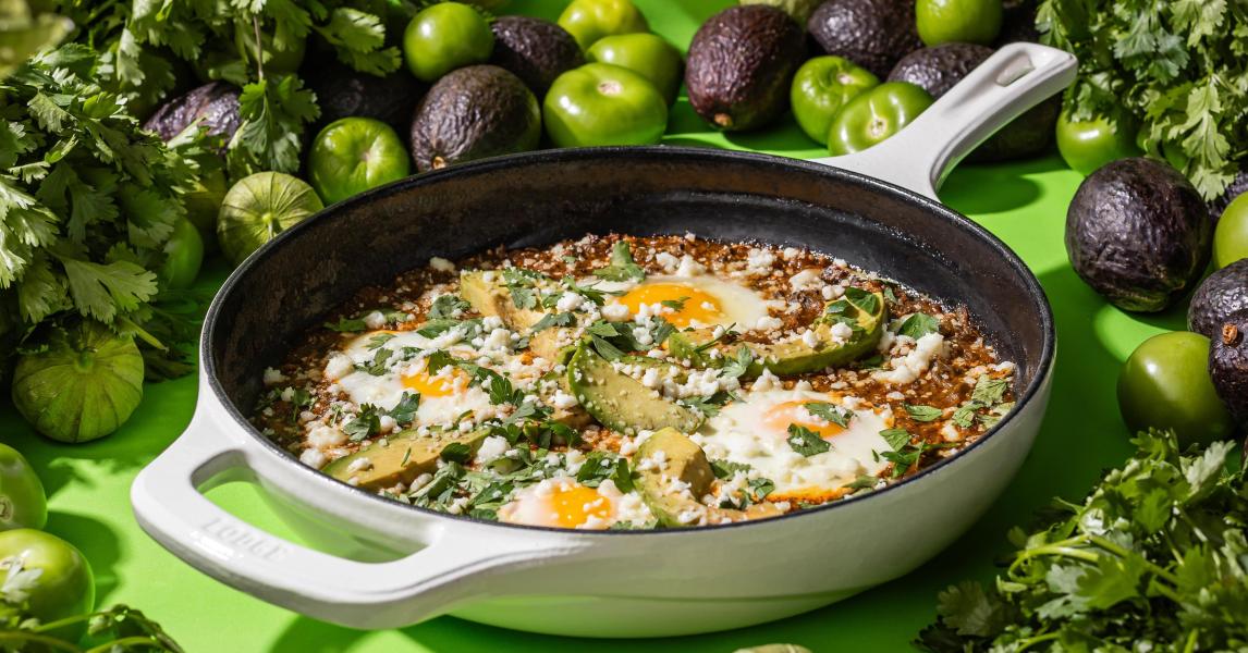 Fire-Roasted Verde Shakshuka