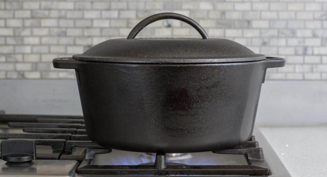 Dutch oven on stove