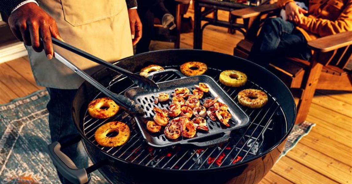 Grilled Cajun Shrimp with Pineapple Remoulade