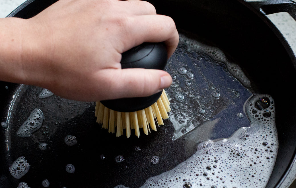 6 Tools the Lodge Team Uses to Clean Cast Iron