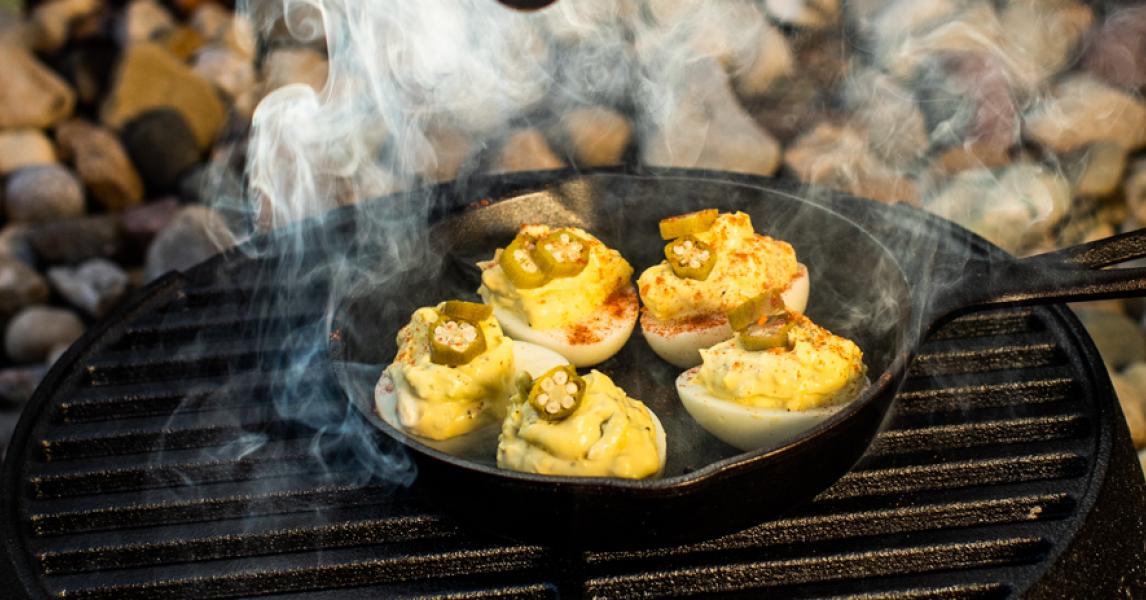 Smoked Deviled Eggs