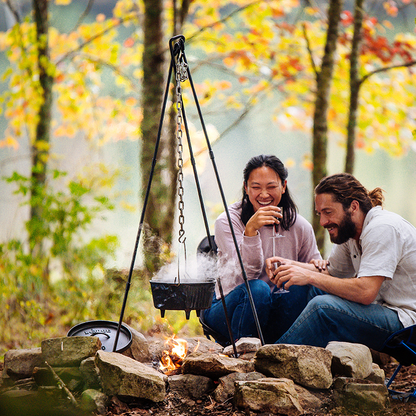 Adjustable Camp Tripod, 2 Pack | Shop Online | Lodge Cast Iron Adjustable Camp Tripod, 2 Pack | Shop Online | Lodge Cast Iron