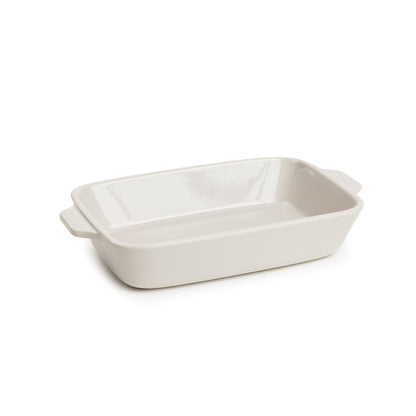 Oyster 9-by-6-inch stoneware baking dish.