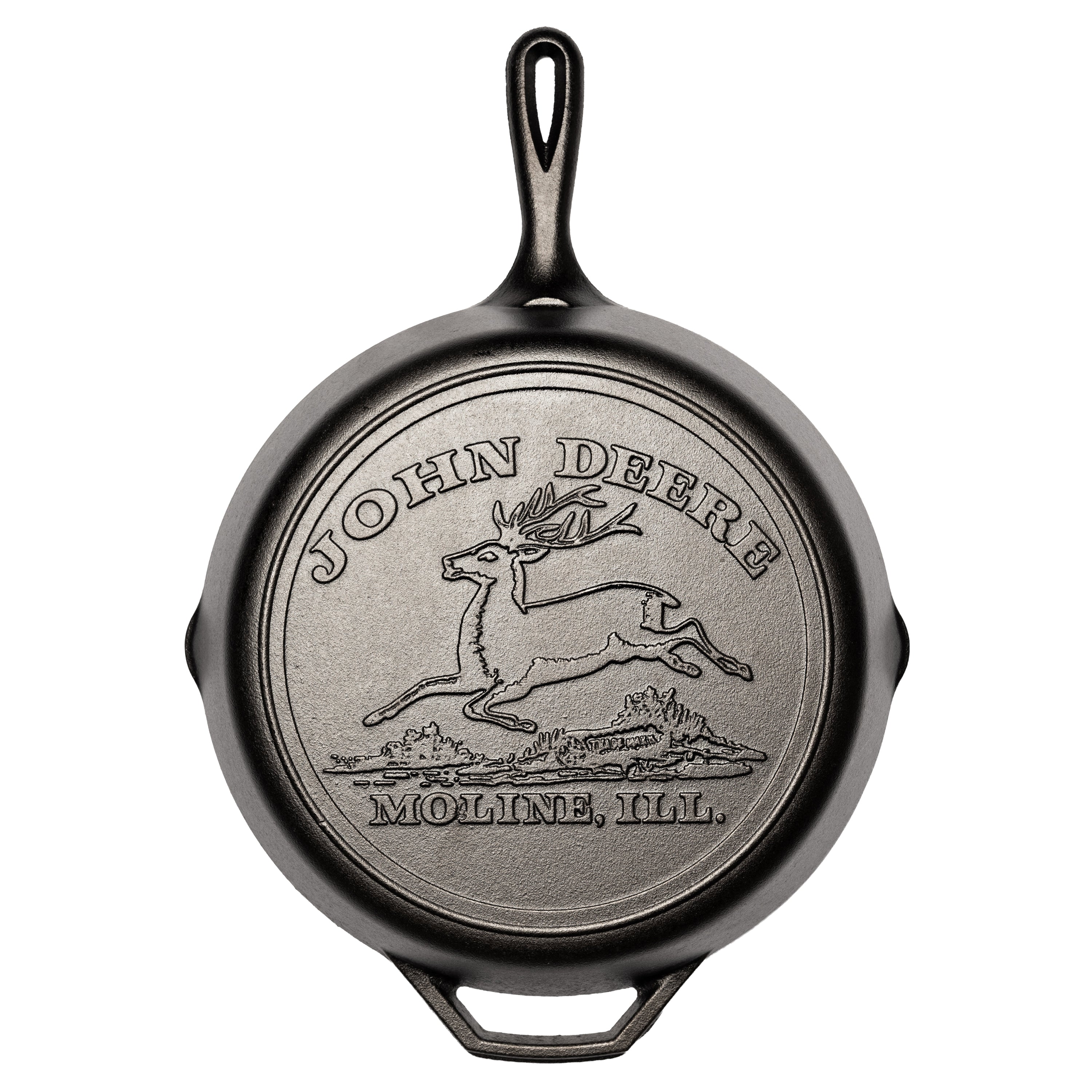 12 Inch Seasoned Cast Iron Skillet, John Deere Hometown