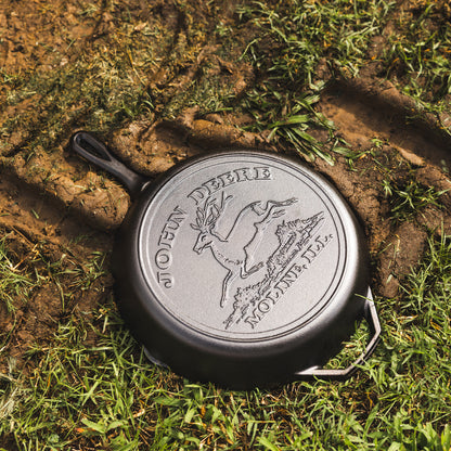 12 Inch Seasoned Cast Iron Skillet, John Deere Hometown