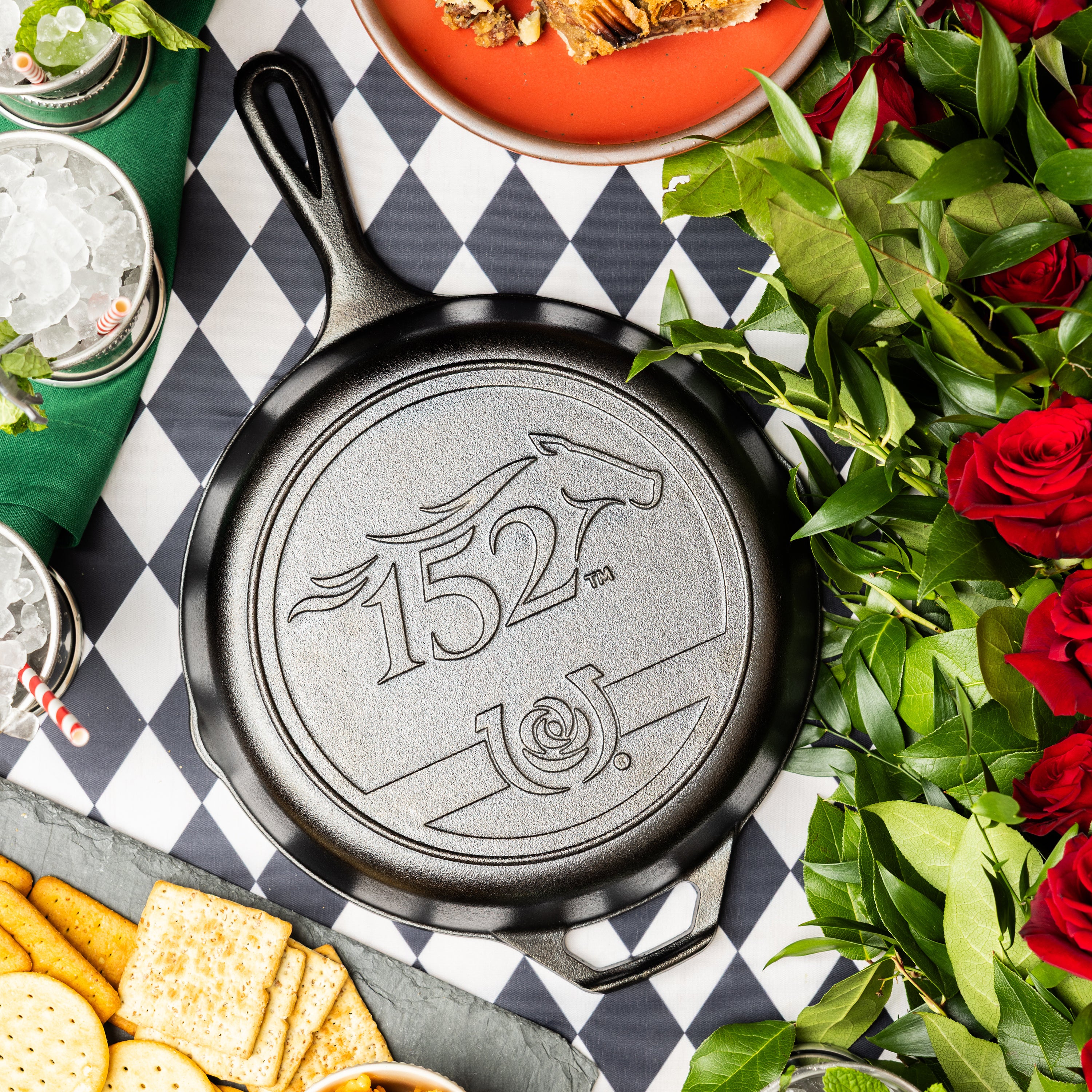 10.25 Inch Seasoned Cast Iron Kentucky Derby Skillet