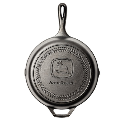 10.25 Inch Seasoned Cast Iron Skillet, John Deere Logo