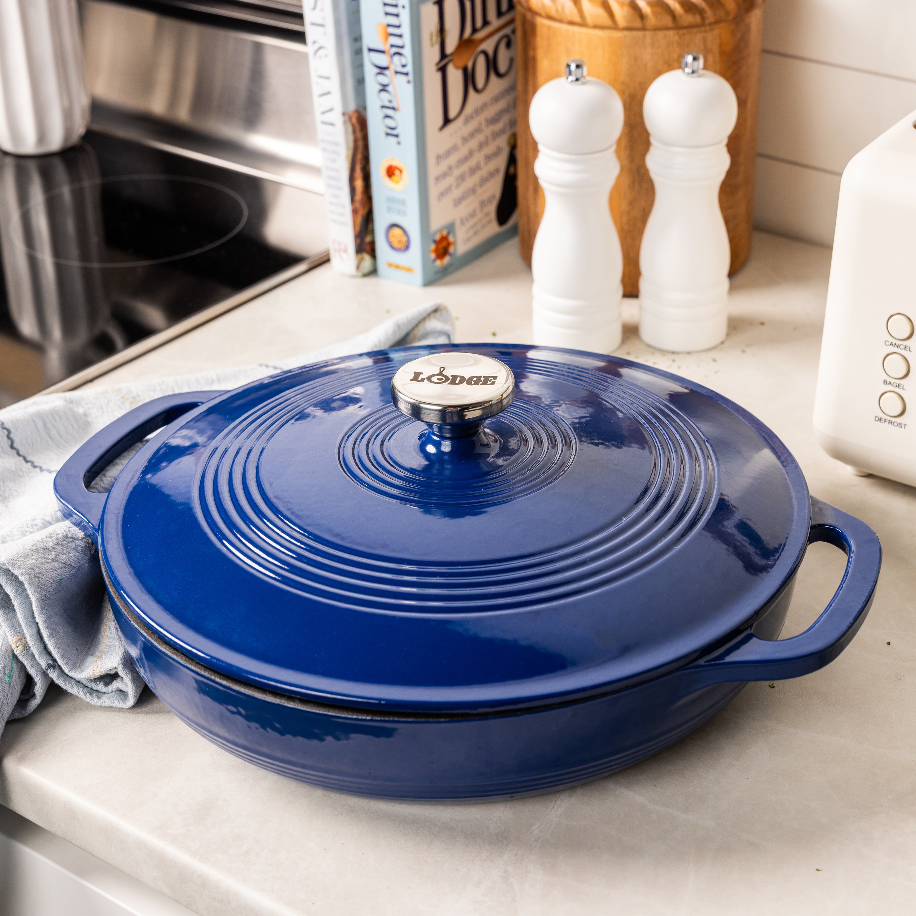 Enameled Cast Iron Casserole Dish - 3.6 Quart | Lodge Cast Iron