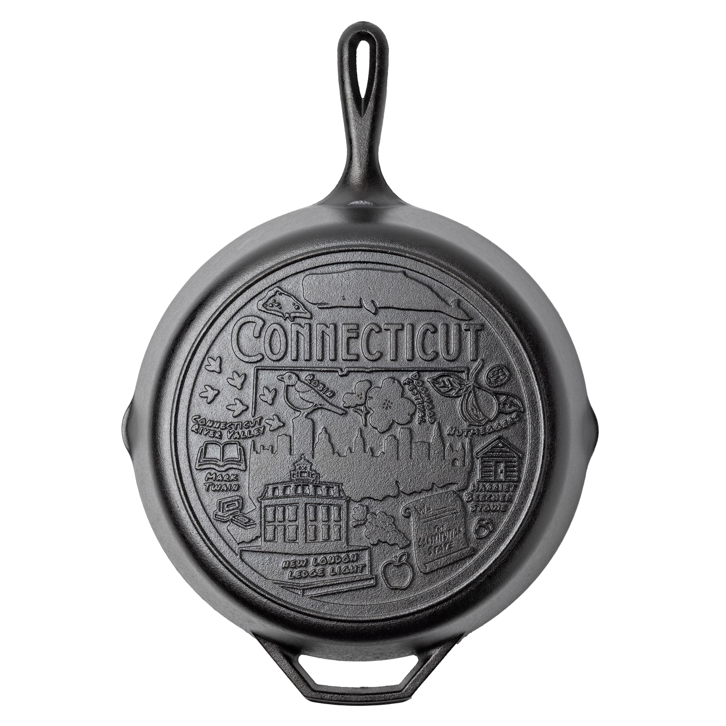 American Road Trip: 12 Inch Seasoned Cast Iron Skillet, Connecticut