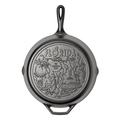 American Road Trip: 12 Inch Seasoned Cast Iron Skillet, Florida
