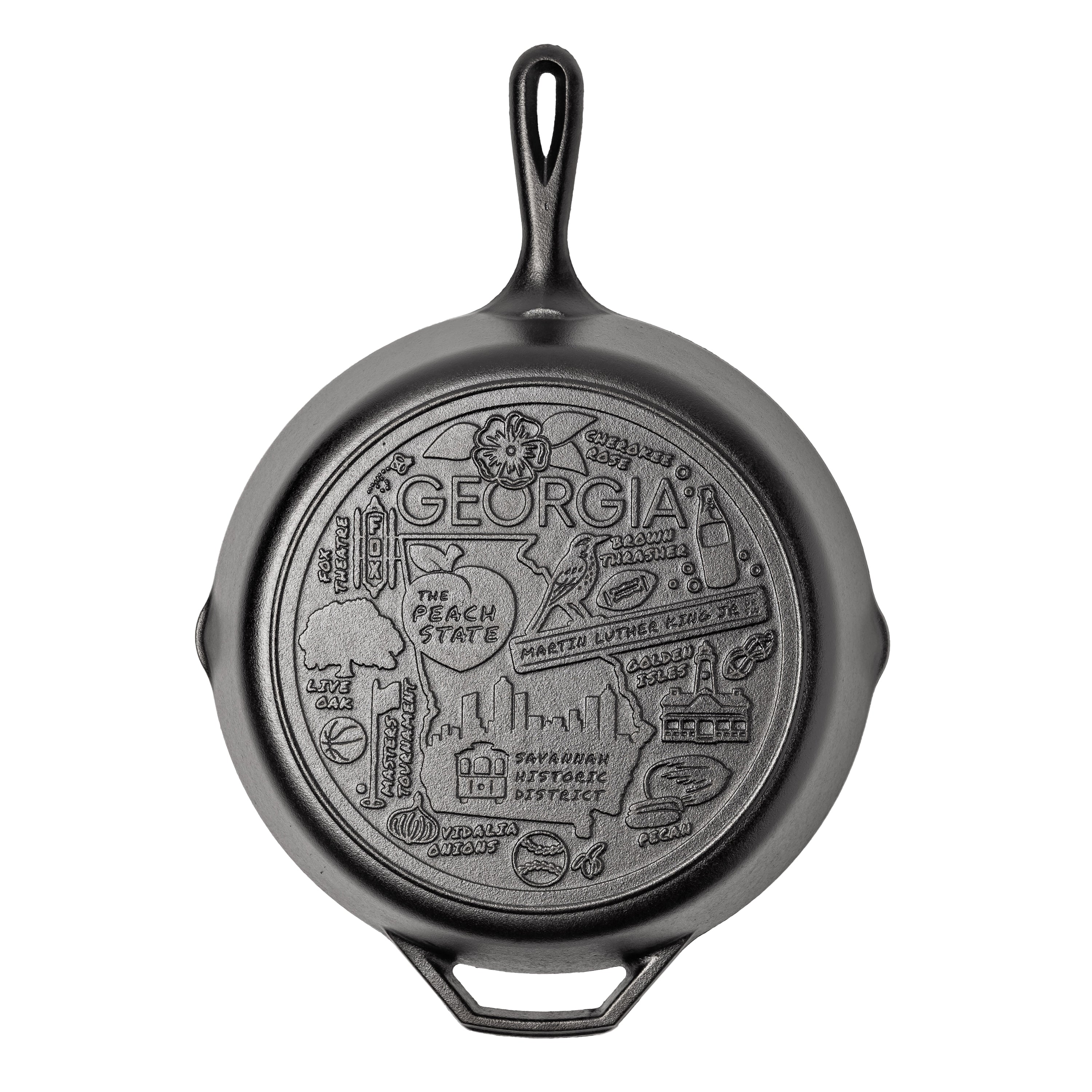 American Road Trip: 12 Inch Seasoned Cast Iron Skillet, Georgia