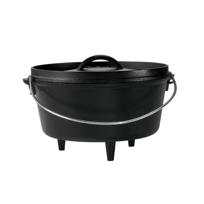 10 Inch / 5 QuartCast Iron DeepCamp Dutch Oven