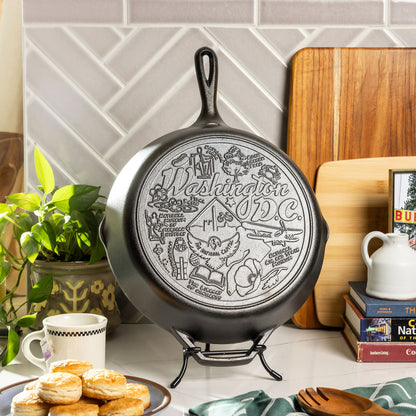 American Road Trip: 12 Inch Seasoned Cast Iron Skillet, Washington, D.C.