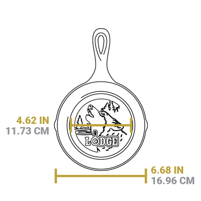 Dimensional drawing of product. Width of flat bottom with engraved design is 4.62 inches, total width is 6.68 inches.