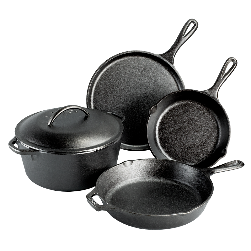 Lodge Cast Iron Cookware Set 5 Piece