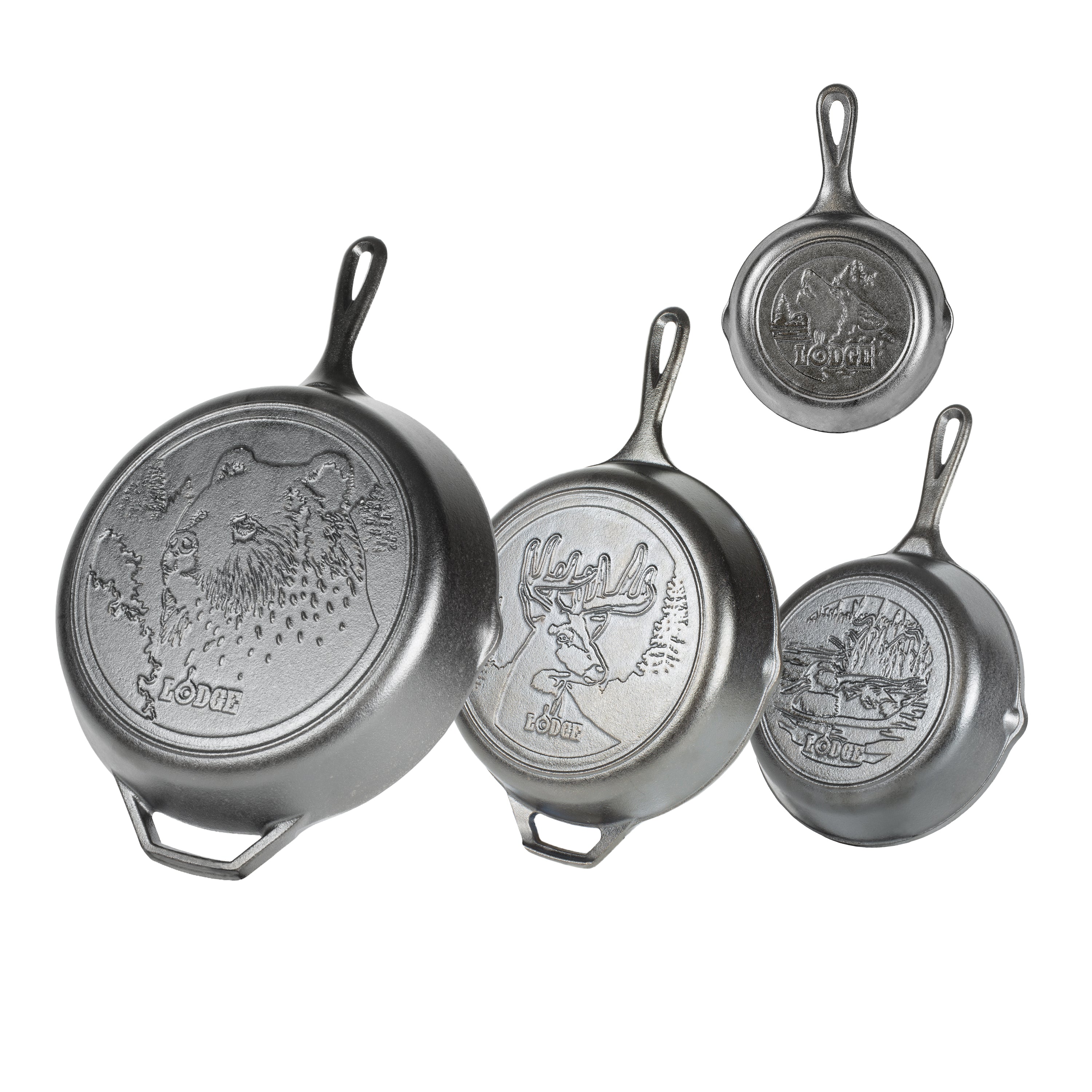 ロッジ Lodge Cast iron wildelife　スキレット Wildlife Cast Iron Skillet Set – Lodge Cast Iron