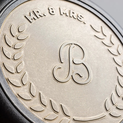 Custom Engraved Monogram Skillet