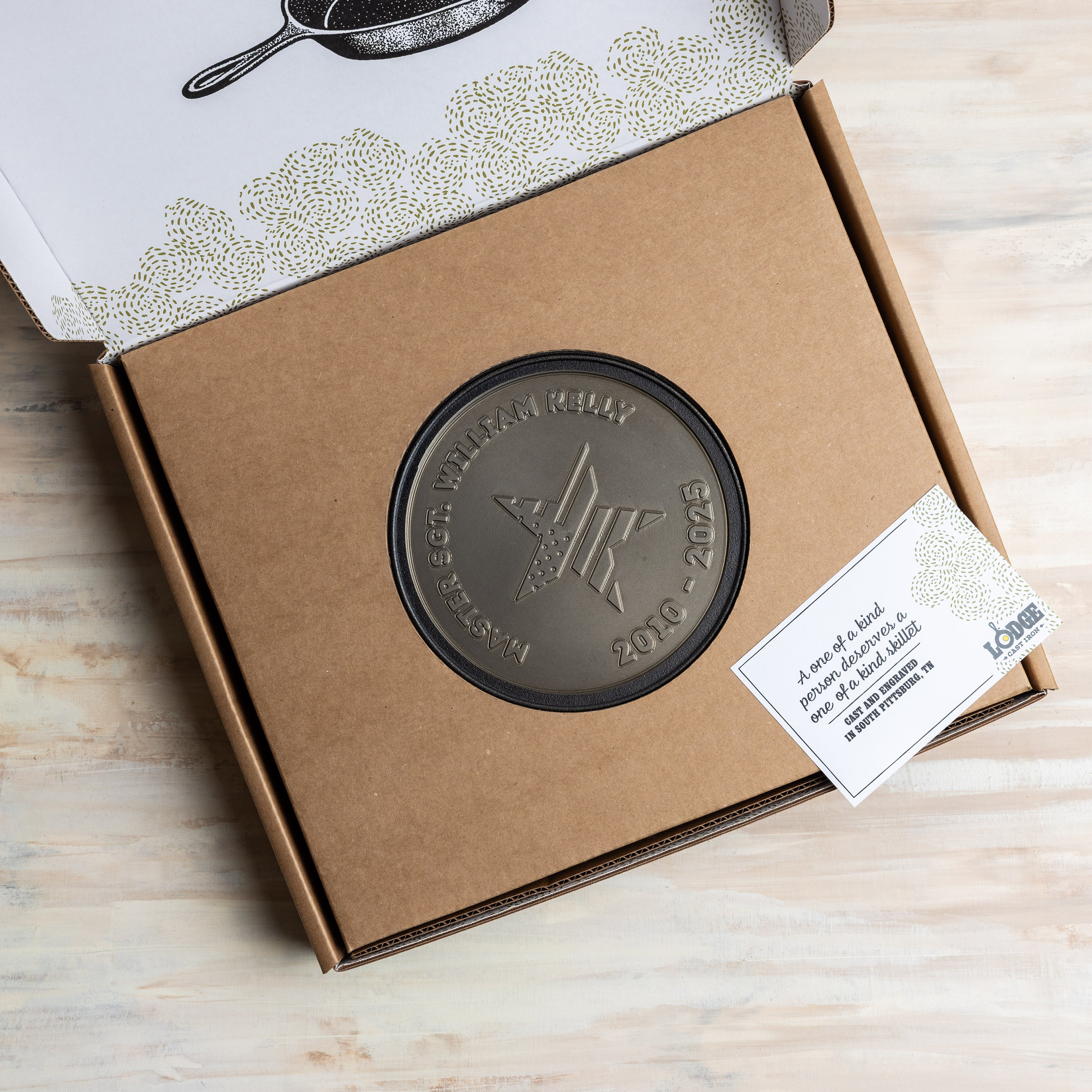 Custom  Engraved Honor Skillet