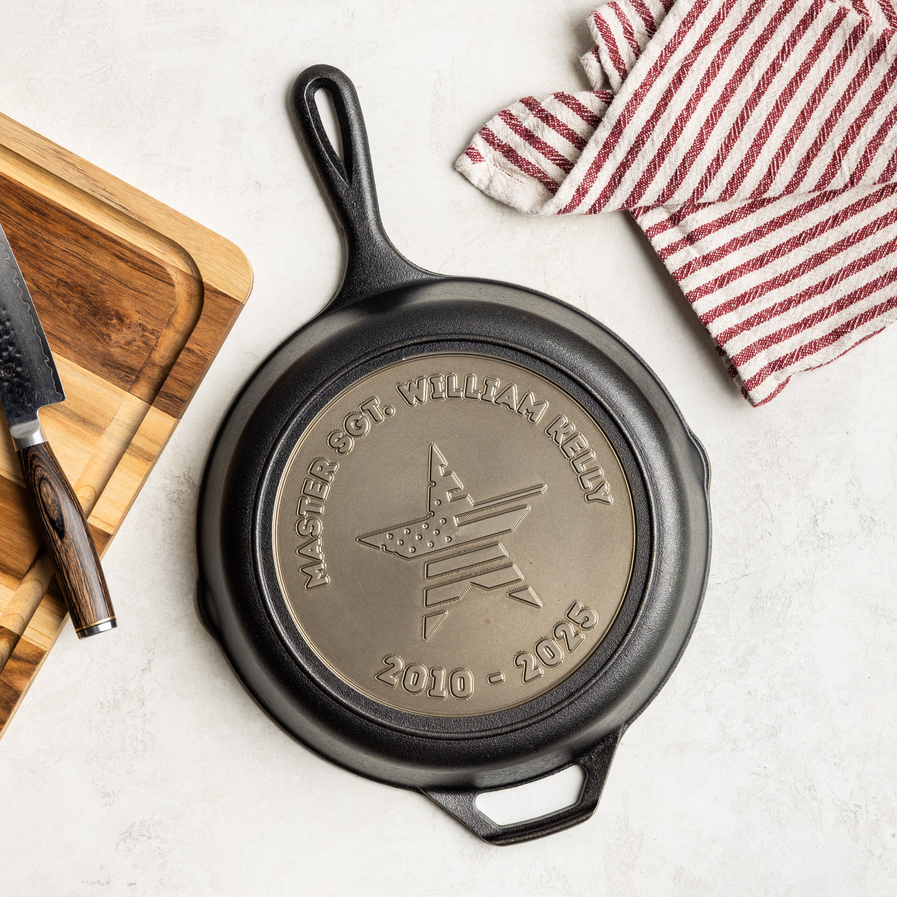 Custom  Engraved Honor Skillet