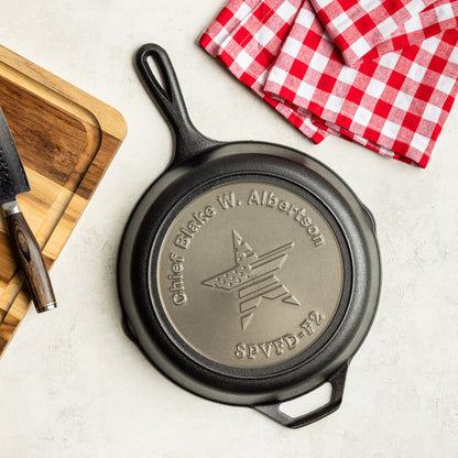 Custom  Engraved Honor Skillet