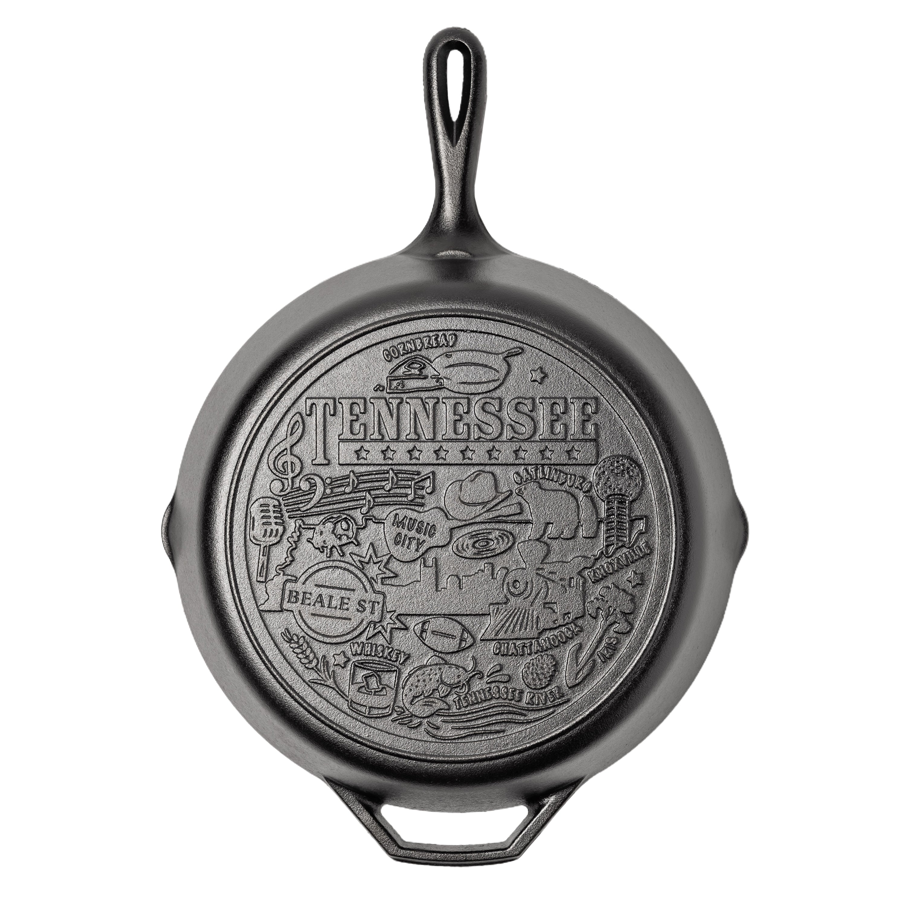American Road Trip: 12 Inch Seasoned Cast Iron Skillet, Tennessee