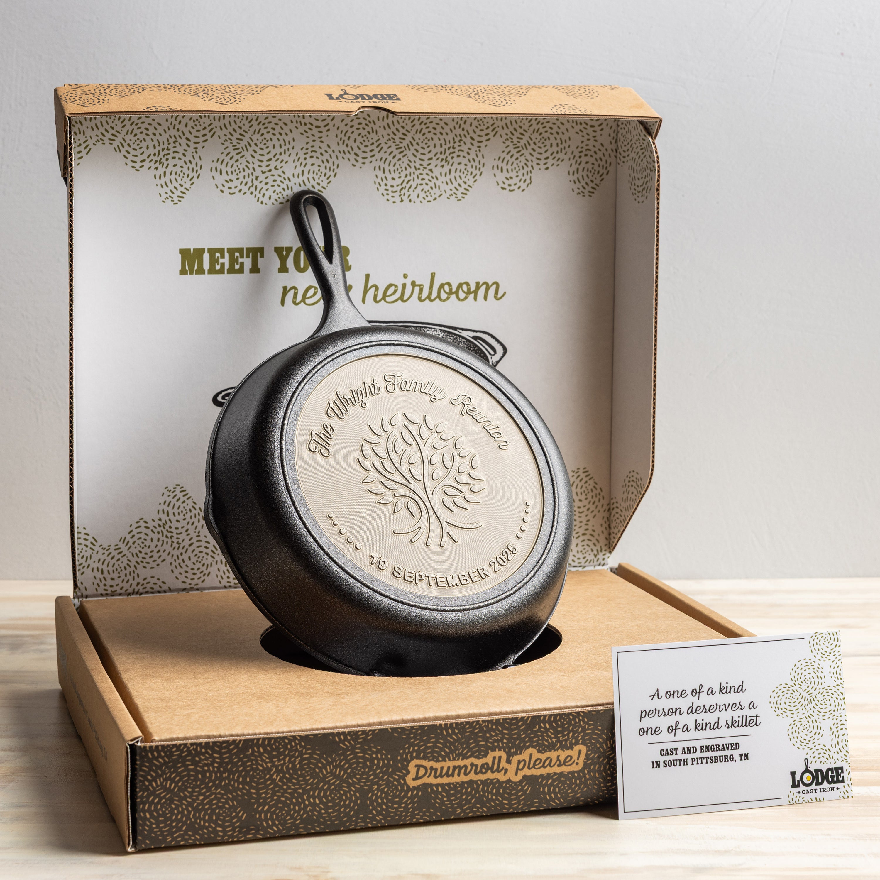 Custom Engraved Tree Skillet