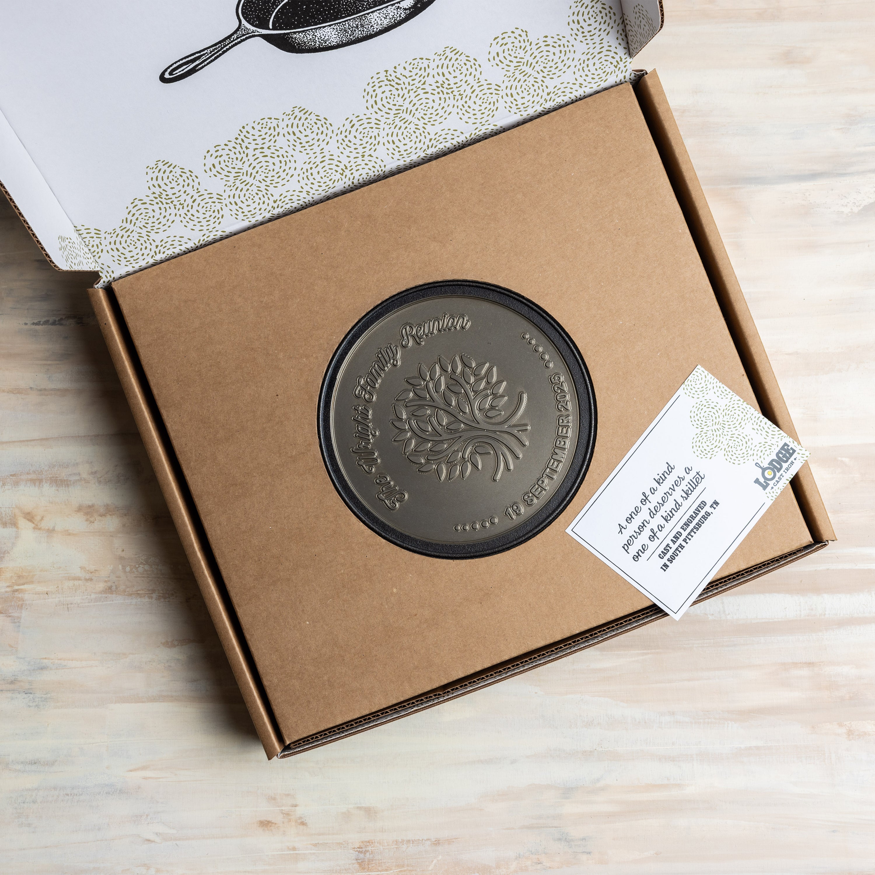 Custom Engraved Tree Skillet