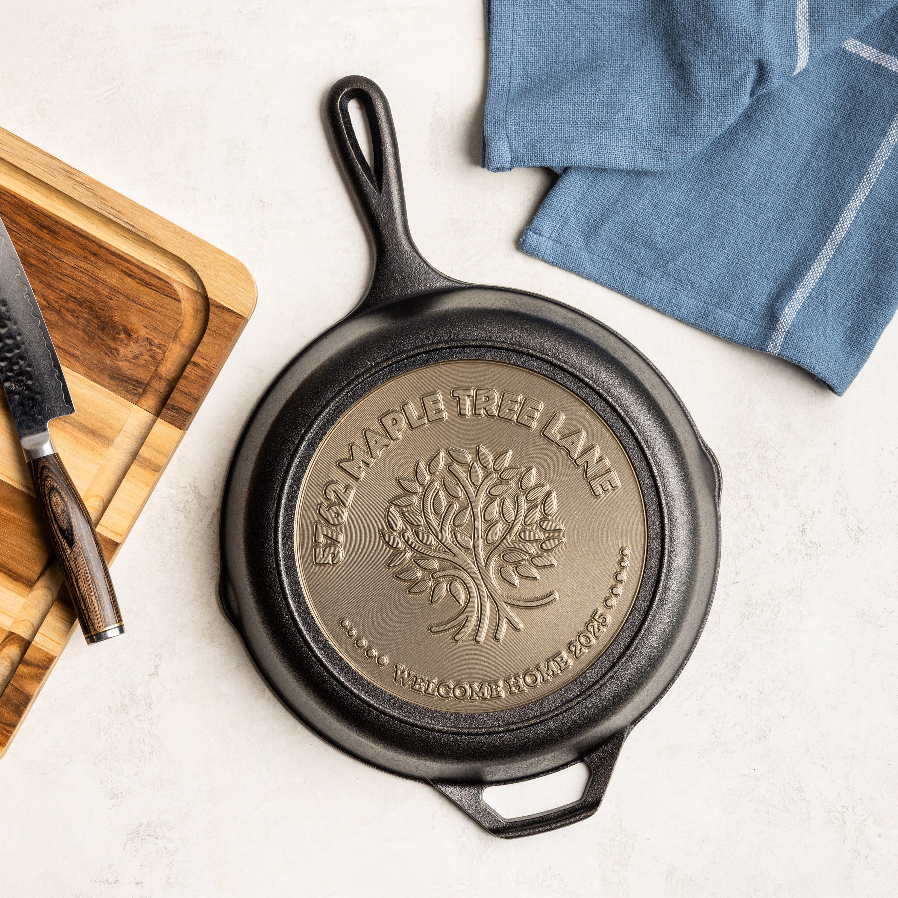 Custom Engraved Tree Skillet