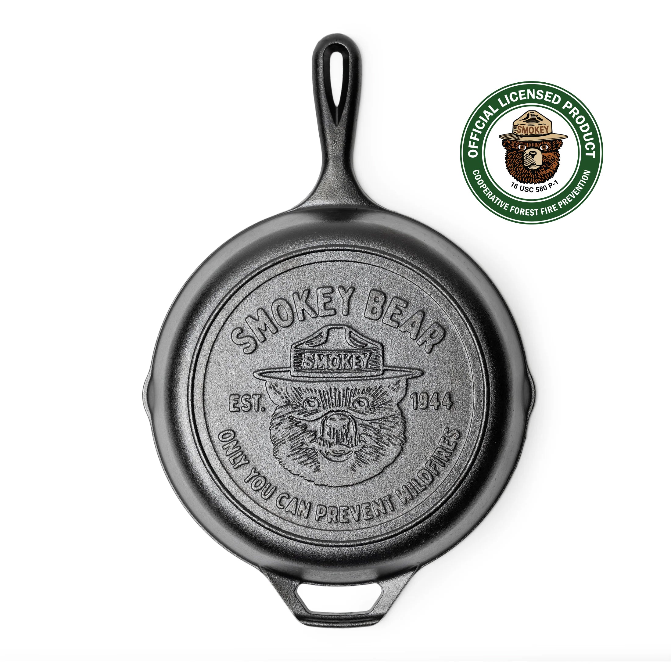 10.25 Inch Seasoned Cast Iron Smokey Bear® Skillet – Lodge Cast Iron