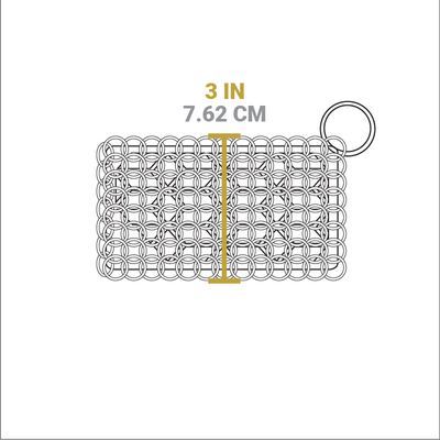 Dimensional drawing of product. Width is 3 inches.