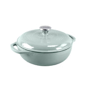 3 QT Desert Sage Enamel Cast Iron Dutch Oven