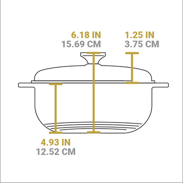 7.5 Quart Essential Enamel Dutch Oven – Lodge Cast Iron