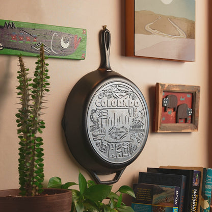 American Road Trip: 12 Inch Seasoned Cast Iron Skillet, Colorado