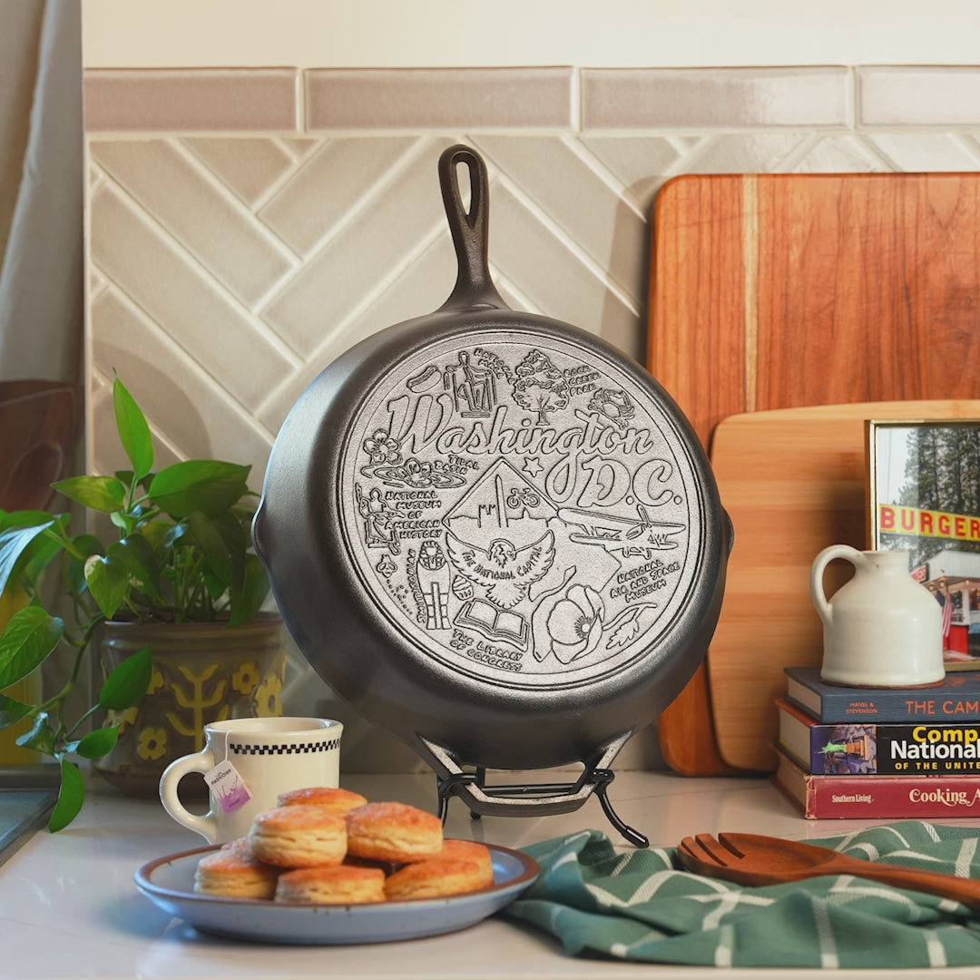 American Road Trip: 12 Inch Seasoned Cast Iron Skillet, Washington, D.C.