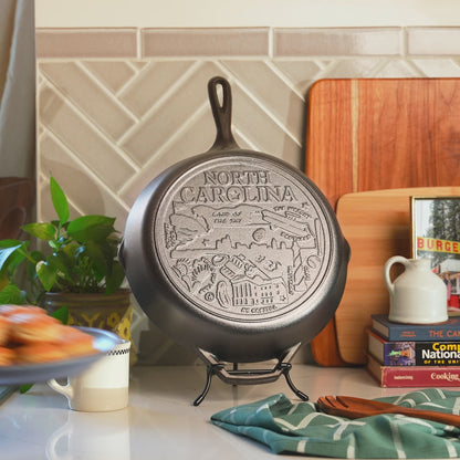 American Road Trip: 12 Inch Seasoned Cast Iron Skillet, North Carolina