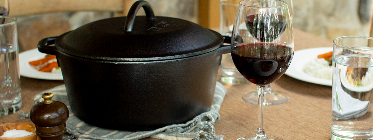 Lodge's Cast Iron Double Dutch Oven Is on Sale for $50