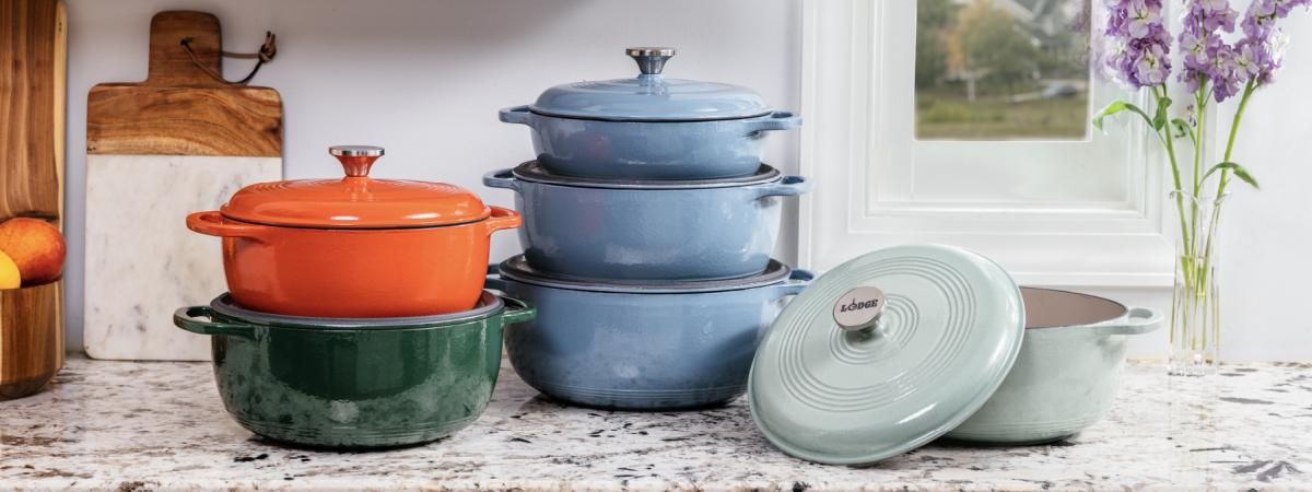 Le Creuset Dutch Ovens, Lodge Skillets and More Cast Iron Pieces Are on Sale  at