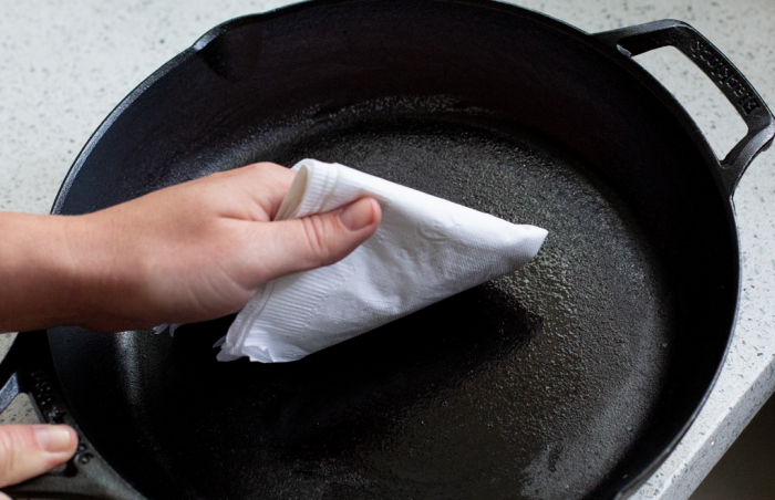 Cleaning and Caring for a Cast Iron Skillet 